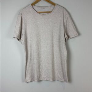 Kit and Ace Casual Light Beige Heathered T-Shirt Size Large